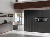 H 7240 BM AM Clean Touch Steel - 24" compact speed oven in a perfectly combinable design with automatic programs and combi modes.