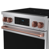 30 Inch Professional Induction Range With Tilt Panel Touch Control In Stainless Steel and Rose Gold  Gordon Ramsay Series