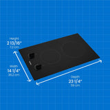 Danby 14" Radiant 2 Burner Cooktop in Black