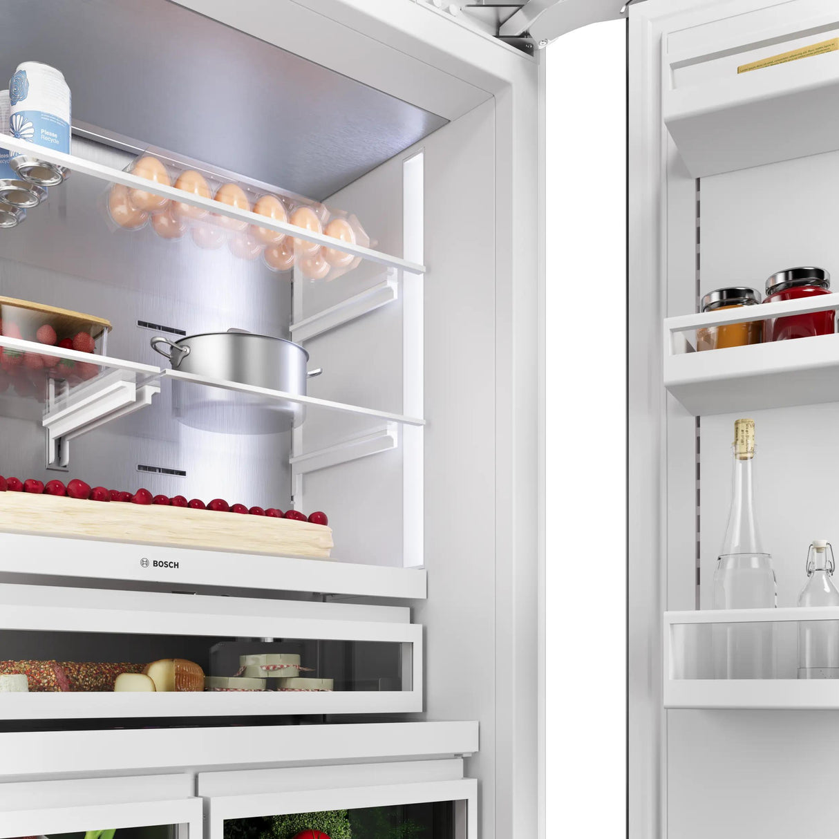 Benchmark™ Built-in Bottom Freezer Refrigerator 36'' Softclose® Flat Hinge