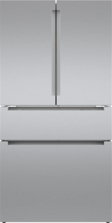 800 Series French Door Bottom Mount Refrigerator 36" Stainless steel (with anti-fingerprint)
