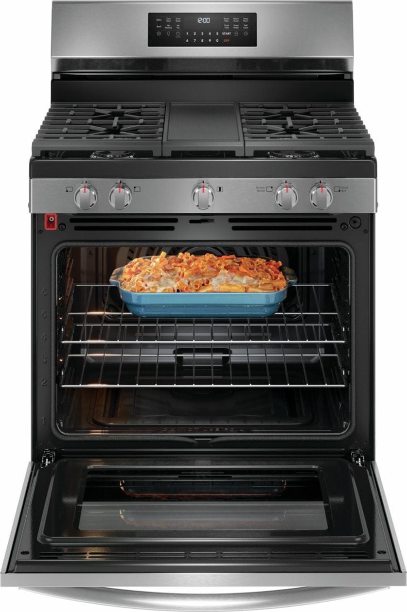 30" Rear Control Gas Range with Total Convection