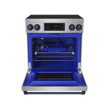 30 Inch Professional Induction Range With Tilt Panel Touch Control In Stainless Steel and Blue  Gordon Ramsay Series