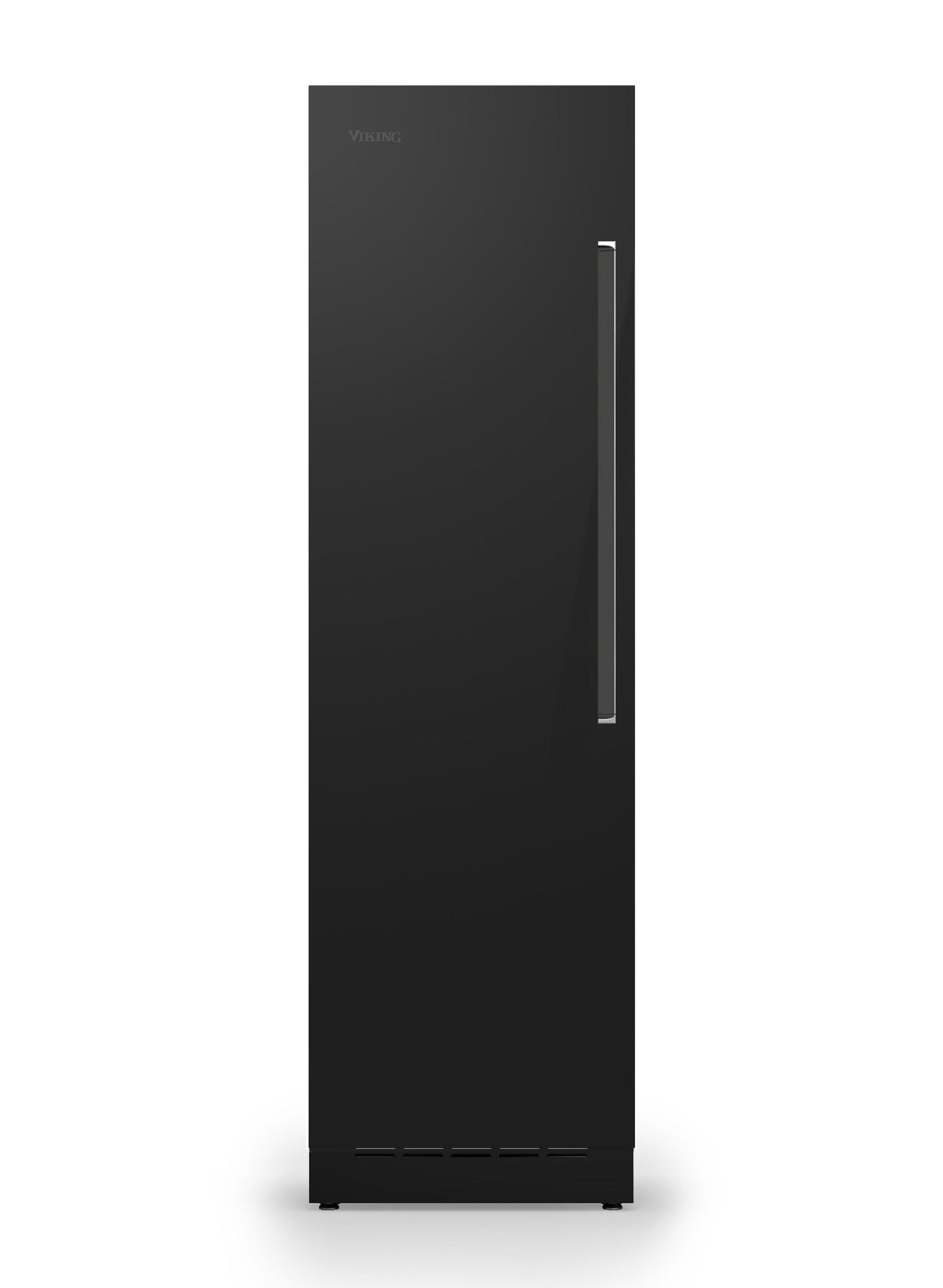 24" W. Integrated Column Door Panel - RVL Black Glass Left Hinge