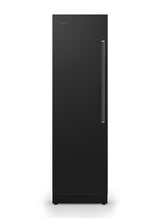 24" W. Integrated Column Door Panel - RVL Black Glass Left Hinge
