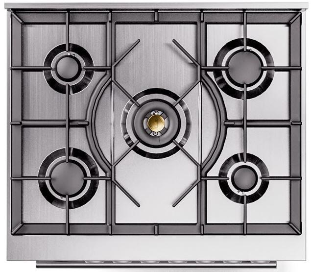 Professional Plus II 30 Inch Dual Fuel Natural Gas Freestanding Range in Matte Graphite with Trim