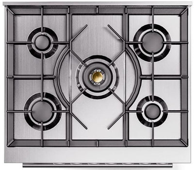 Professional Plus II 30 Inch Dual Fuel Natural Gas Freestanding Range in Matte Graphite with Trim