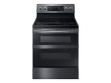 5.9 cu ft. Smart Freestanding Electric Range with Flex Duo™ & Dual Door in Black Stainless Steel