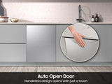 38 dBA Bespoke Auto Open Door Dishwasher with 3rd Rack Washing System in Fingerprint Resistant Stainless Steel