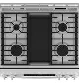 GE® 30" Slide-In Front-Control Convection Gas Range with No Preheat Air Fry and EasyWash™ Oven Tray