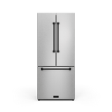 30 Inch 17.5 Cu Ft French Door Counter Depth Refrigerator With Ice Maker In Stainless Steel/black  Gordon Ramsay Series