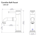 ZLINE Carnelian Bath Faucet (CRN-BF) [Color: Chrome]
