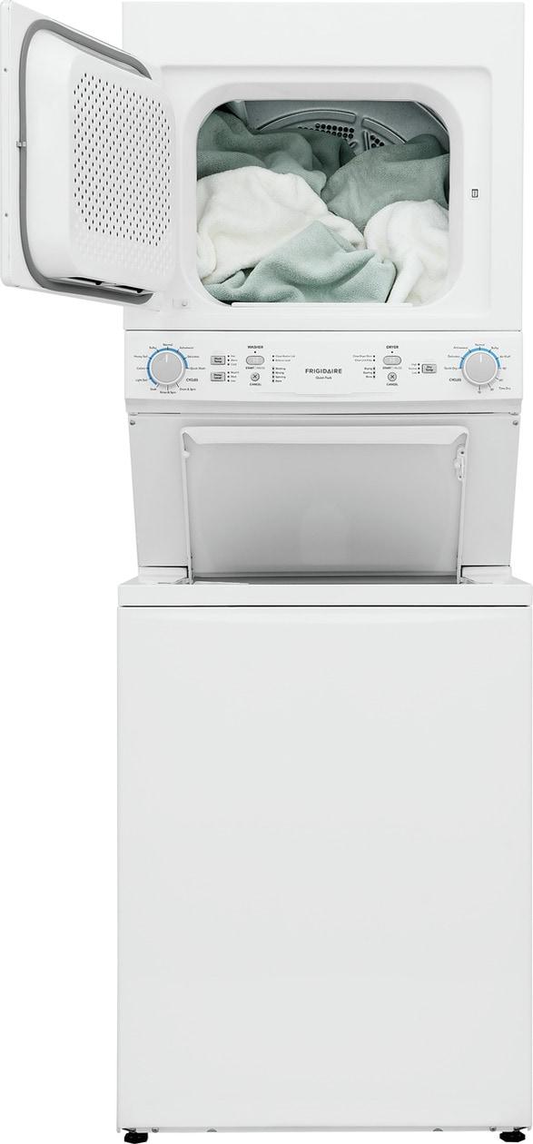 Electric Long Vent Stacked Laundry Center - 3.9 Cu. Ft Washer and 5.5 Cu. Ft. Dryer