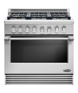 36" duel fuel Range 6 burner natural gas