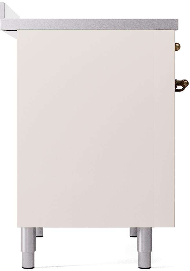Nostalgie II 40 Inch Electric Freestanding Range in Antique White with Bronze Trim