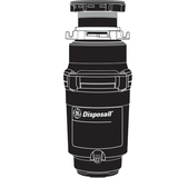 GE® 1/3 HP Continuous Feed Garbage Disposer - Corded