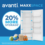 Avanti MaxxSpace Insulation™ Technology Garage-Ready Frost-Free Convertible Upright Freezer, 21 cu. ft., ENERGY STAR, White (AV210VFLJM0W)