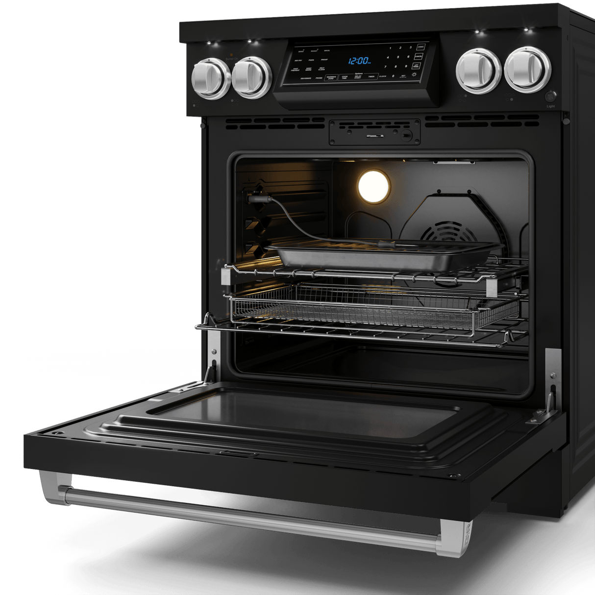 30 Inch Professional Electric Range With Tilt Panel Touch Control In Black/stainless Steel  Gordon Ramsay Series