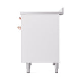 ILVE UNDI406QNMPWHP Nostalgie II Noblesse 40 inch Induction Range (Solid Door, White, Copper)