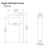 ZLINE Eagle Falls Bath Faucet with Color Options (EAG-BF) [Color: Polished Gold]