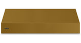 60"W. 18"H. Wall Hood (Finish: Golden Hour, Trim: Brushed Brass)
