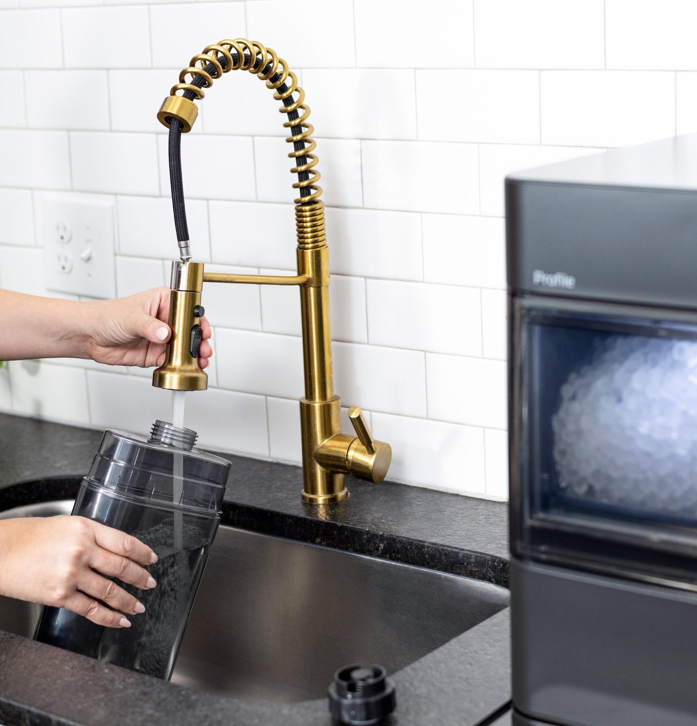 GE Profile™ Opal™ 2.0 Ultra Nugget Ice Maker with Side Tank and Scale Inhibiting Filter