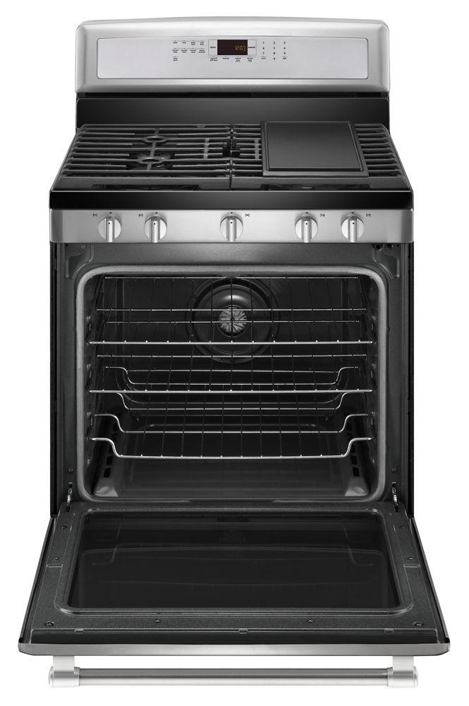 30-inch Wide Gas Range with Convection and Power Preheat - 5.8 cu. ft.
