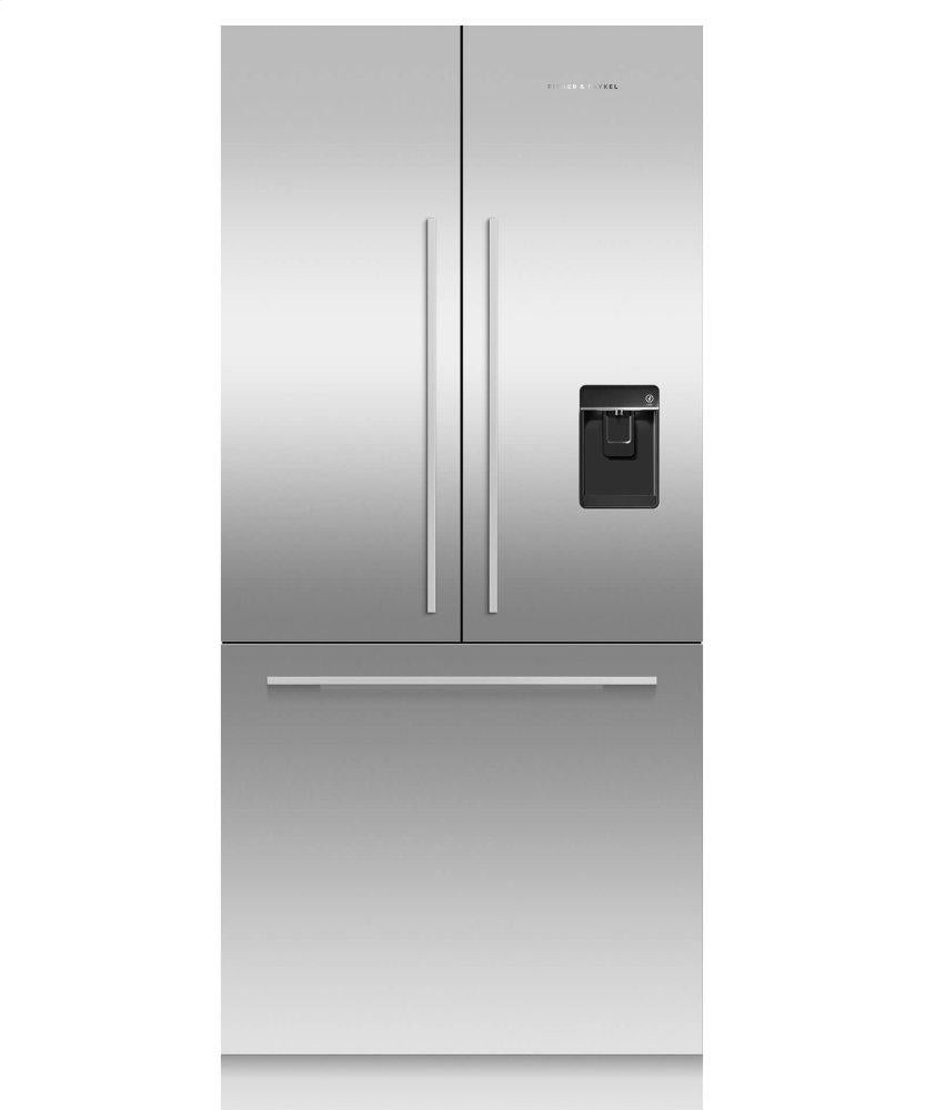 Integrated French Door Refrigerator 16.8cu ft, Ice & Water
