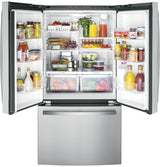 GE® ENERGY STAR® 27.0 Cu. Ft. Fingerprint Resistant French-Door Refrigerator