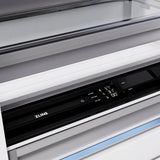 ZLINE Autograph Edition 36 in. 19.8 cu. ft. Built-In Bottom Freezer Refrigerator with Water Dispenser and Ice Maker in DuraSnow' Stainless Steel and Matte Black Accents (RBITZ-SN-36-MB)