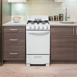 Danby 20" Wide Gas Range in White