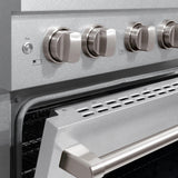 ZLINE 30 in. 4.2 cu. ft. 4 Burner Gas Range with Convection Gas Oven in DuraSnow' Stainless Steel (SGRS-30)
