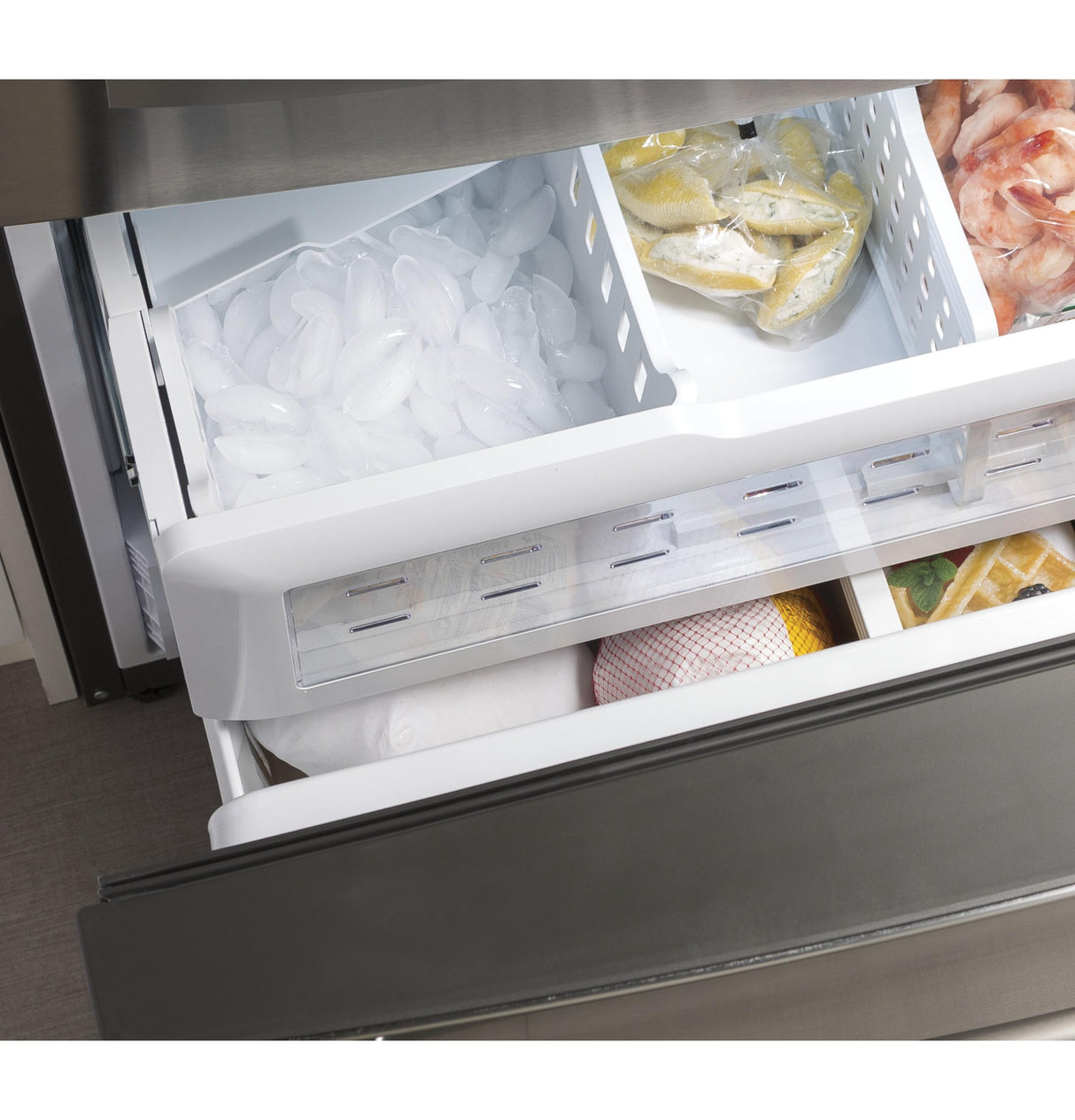 GE® 27.7 Cu. Ft. Fingerprint Resistant French-Door Refrigerator with Door In Door