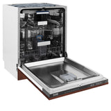 ZLINE 24" Tallac Series 3rd Rack Dishwasher with Traditional Handle, 51dBa (DWV-24) [Color: Hand Hammered Copper]