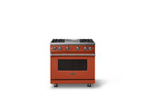 36"W. Sealed Burner Gas Range (Burner: 4g, Finish: Spiced Cider, Trim: Polished Chrome, Fuel: Natural Gas)