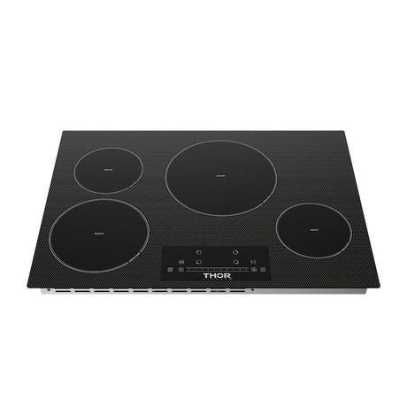30 Inch 4-element Induction Cooktop In Black With Touch Controls