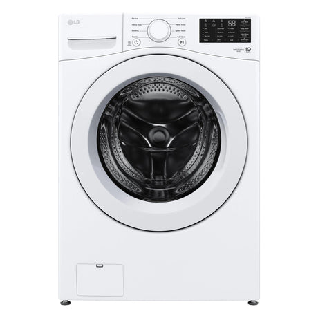 LG 27 Inch Mega Capacity Washer & Electric Dryer with Stacking Kit Bundle in White