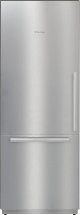 KF 2812 SF Stainless steel/CleanSteel - MasterCool™ fridge-freezer For high-end design and technology on a large scale.