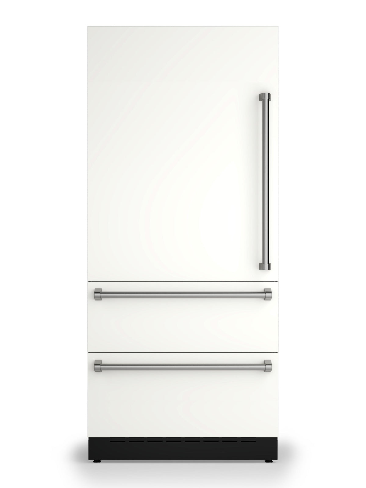 36"W. Integrated Bottom Freezer Door Panel Left Hinge - Pure White