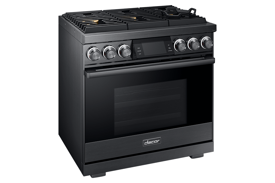 36" Pro Gas Range, Graphite Stainless Steel, Liquid Propane
