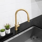 ZLINE Palisades Pull Down Single Handle Kitchen Faucet in Champagne Bronze (RBCN1-KF-CB)