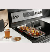 GE Profile™ 30" Smart Free-Standing Electric Double Oven Convection Range with No Preheat Air Fry
