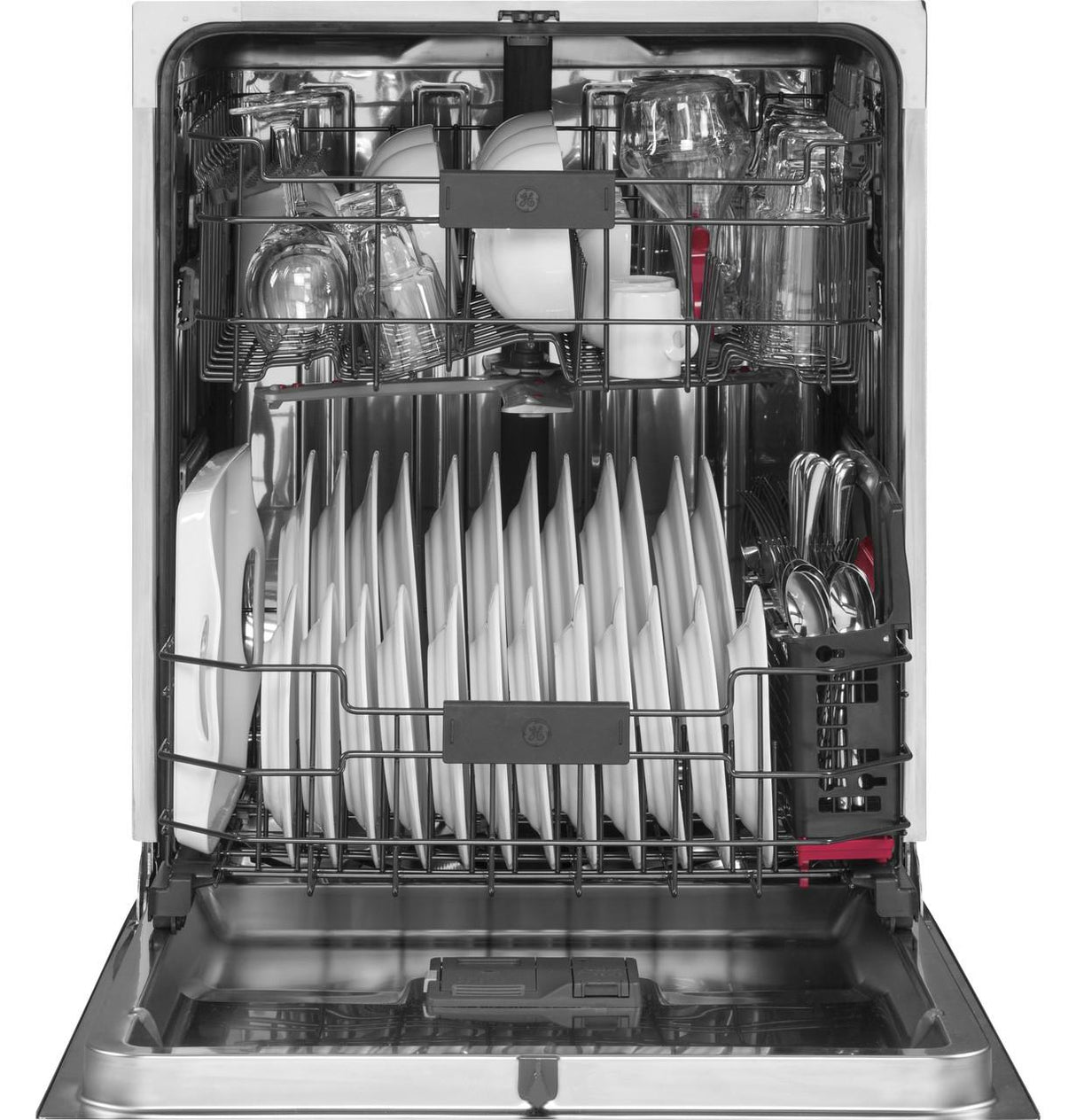 GE Café™ Series Stainless Interior Built-In Dishwasher with Hidden Controls