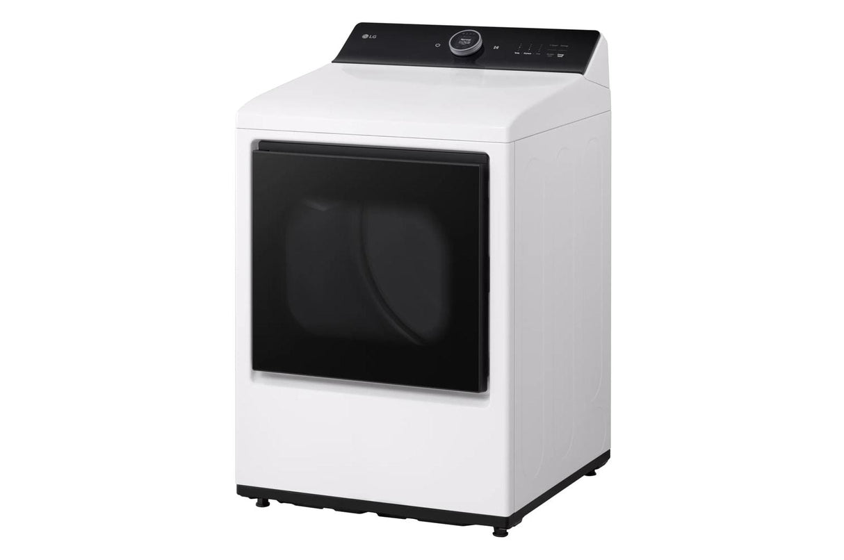 7.3 cu.ft. Ultra Large High Efficiency Gas TurboSteam™ LG EasyLoad™ Door, Wi-Fi Connectivity, White