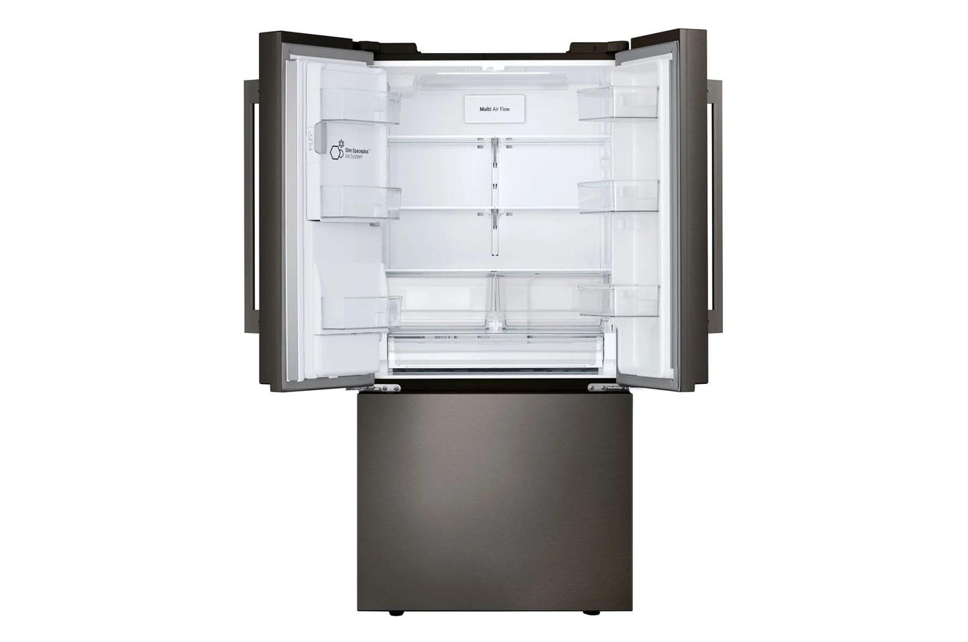 25 cu.ft. 3-Door French Door Refrigerator with NEW Hybrid Handle Design and External Ice and Water Dispenser