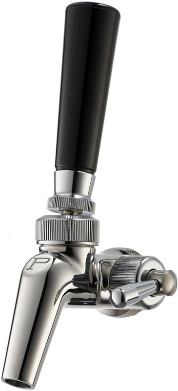Stainless steel forward sealing faucet with flow control