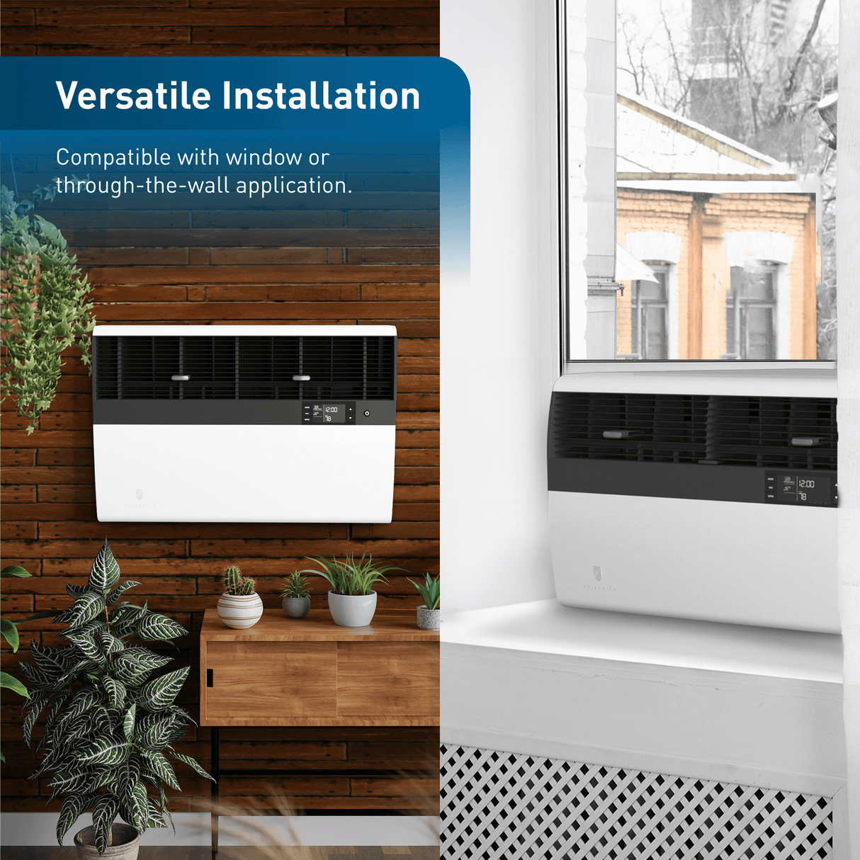 Friedrich K hl Inverter 16,000 BTU 230V Smart Window/Wall Air Conditioner with Electric Heat