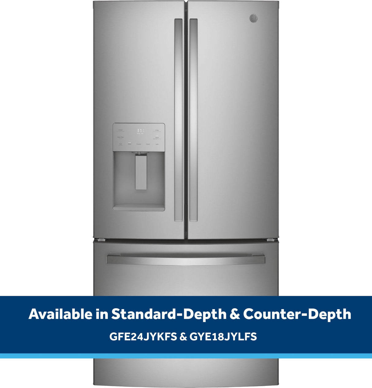 GE® ENERGY STAR® 17.5 Cu. Ft. Counter-Depth French-Door Refrigerator