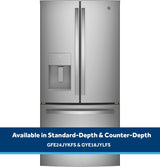 GE® ENERGY STAR® 17.5 Cu. Ft. Counter-Depth French-Door Refrigerator