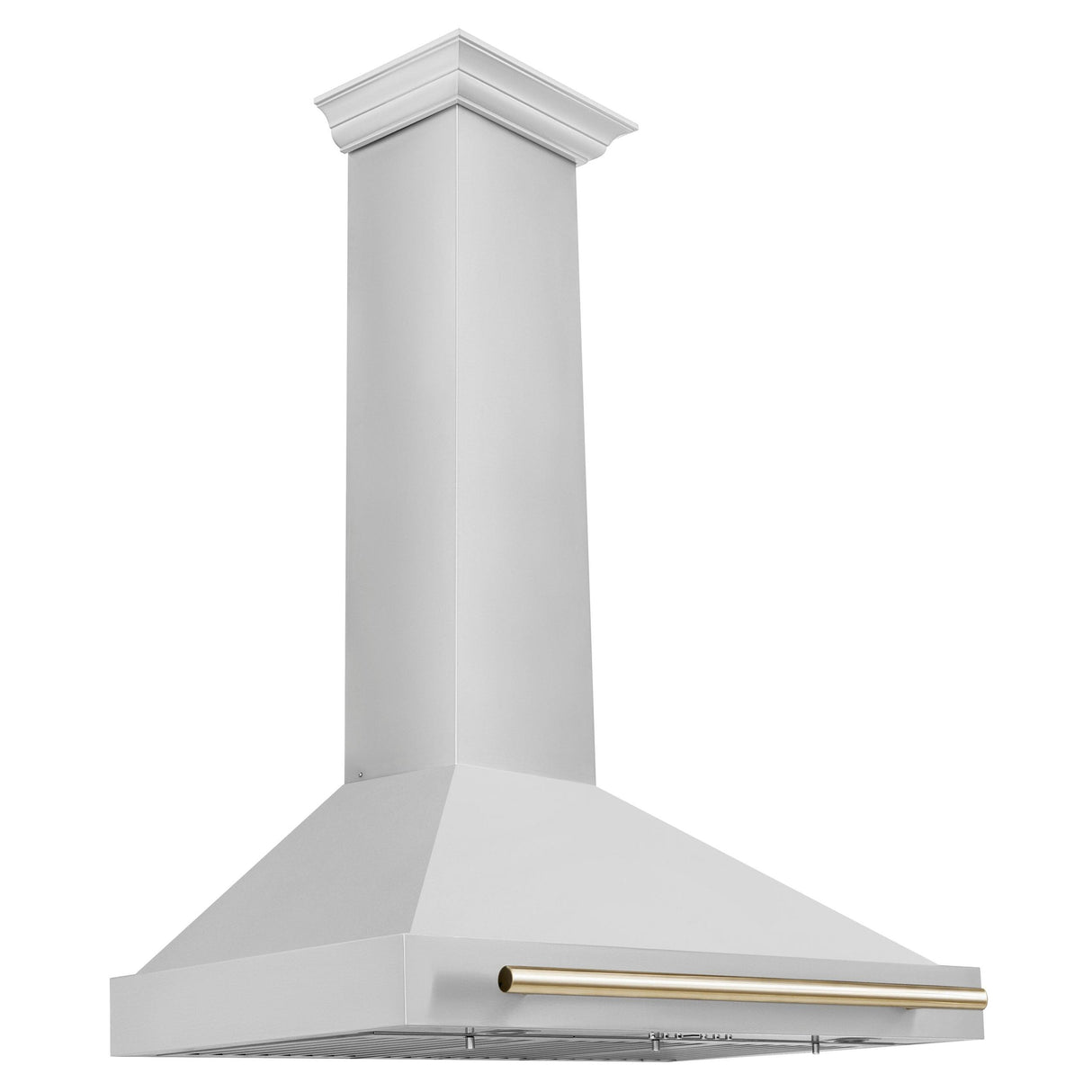ZLINE 30 in. Autograph Edition Convertible Stainless Steel Range Hood with Stainless Steel Shell and Champagne Bronze Accents (KB4STZ-30-CB) [Color: Gold Accents]